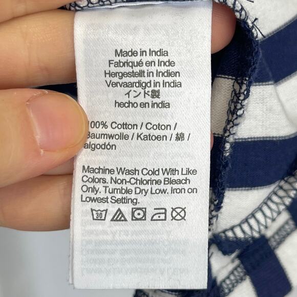 J.CREW x CHRISTOPHER JOHN ROGERS Mariner Cloth Boatneck Top Striped Navy 3X Plus - Picture 8 of 11